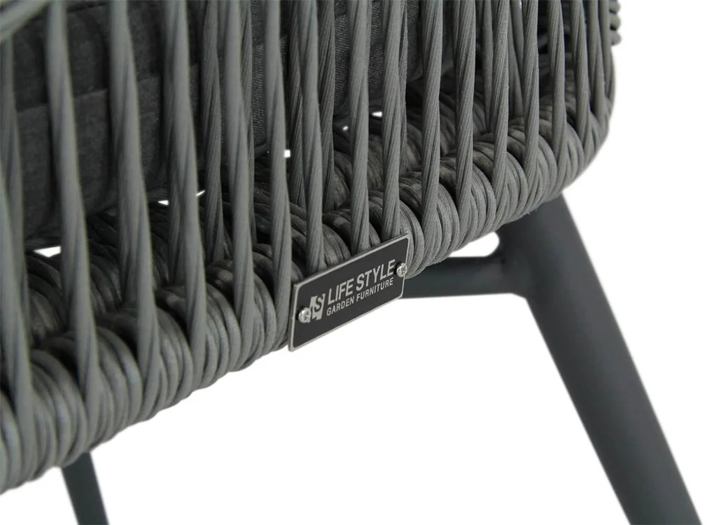 Tuinset 4 personen 180 cm Rope Grijs Lifestyle Garden Furniture Advance/Sophia