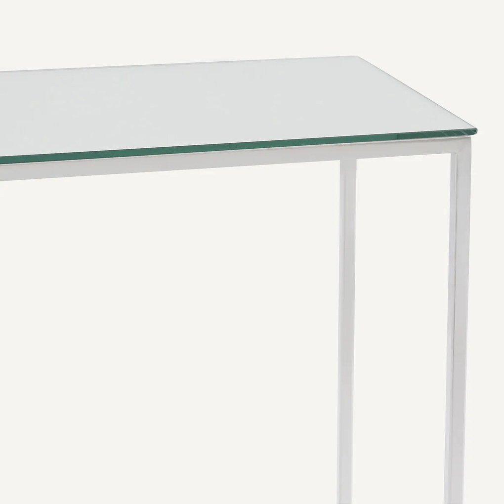 Verchroomde metalen spiegelconsole, MAHAUT