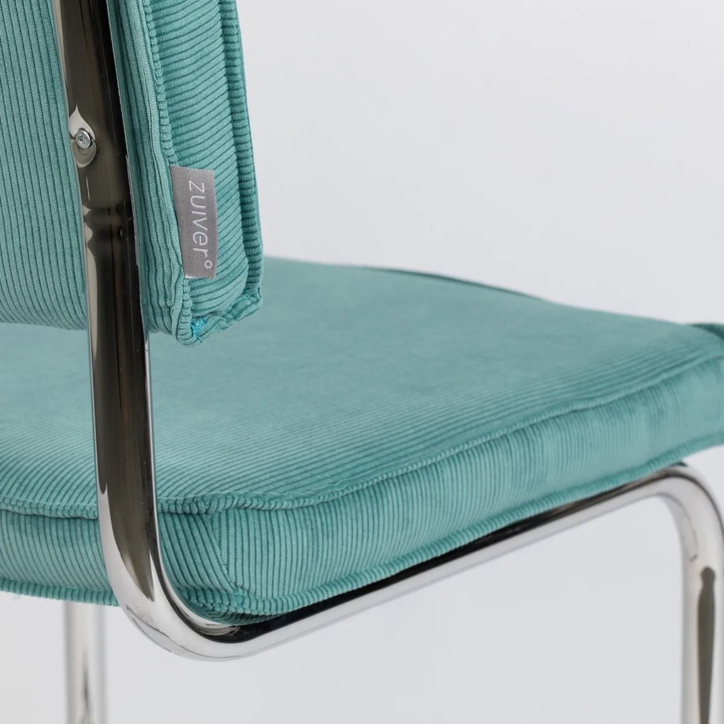 Zuiver Ridge Rib Eetkamerstoel Rib Retro Blauw
