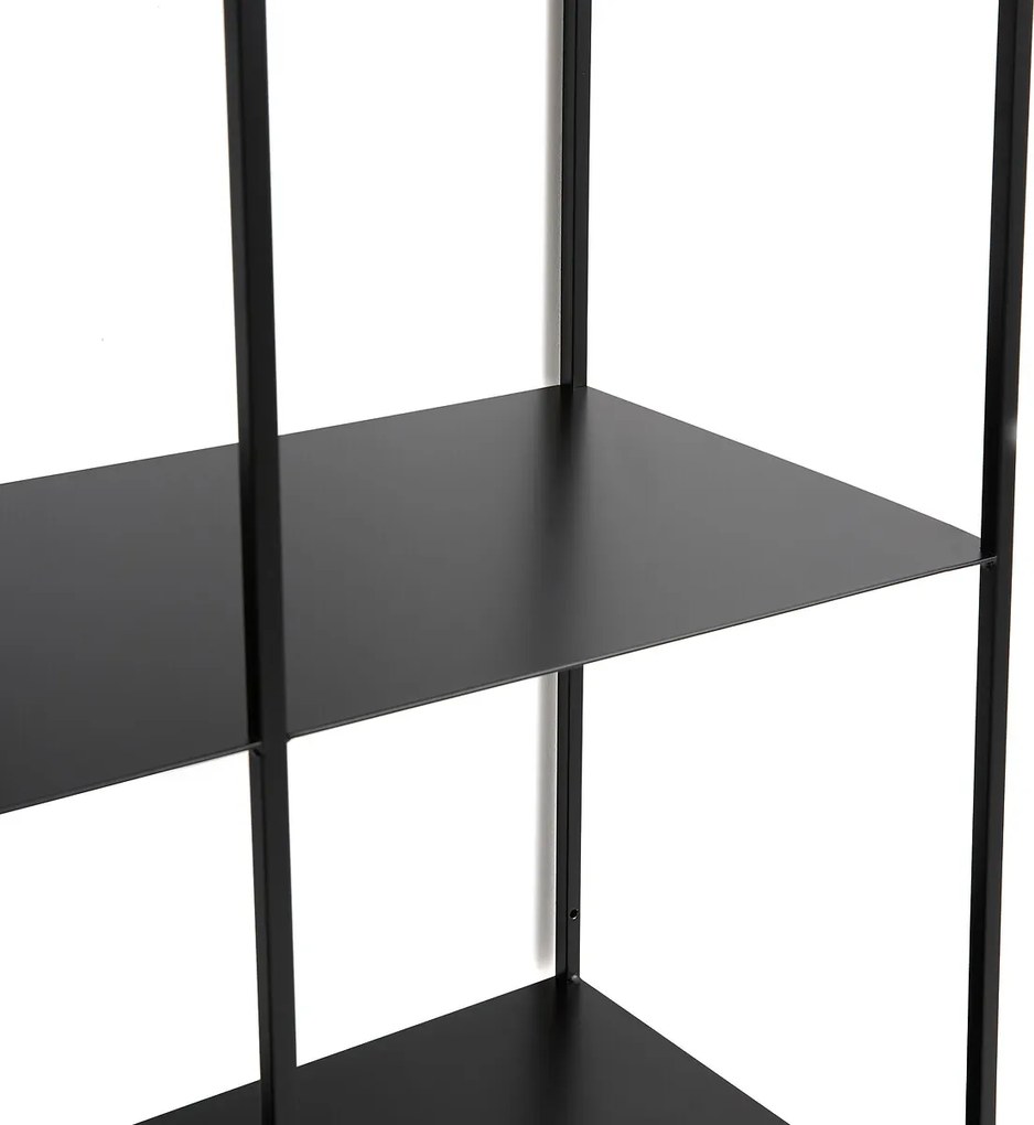 Wandboekenkast in staal, hoogte 100,6 cm, PARALLEL