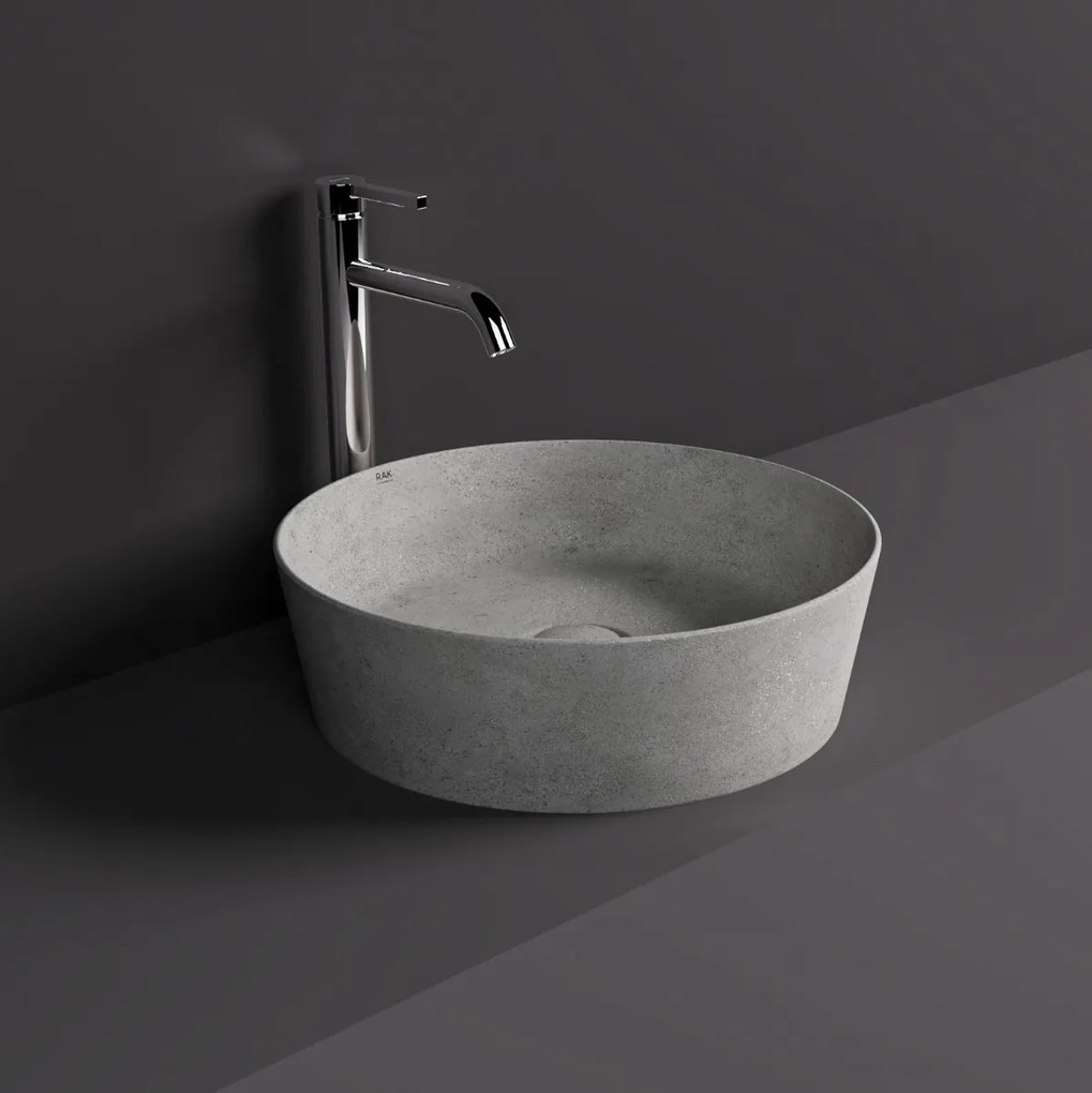 Rak Skin ronde waskom 42cm grijs beton