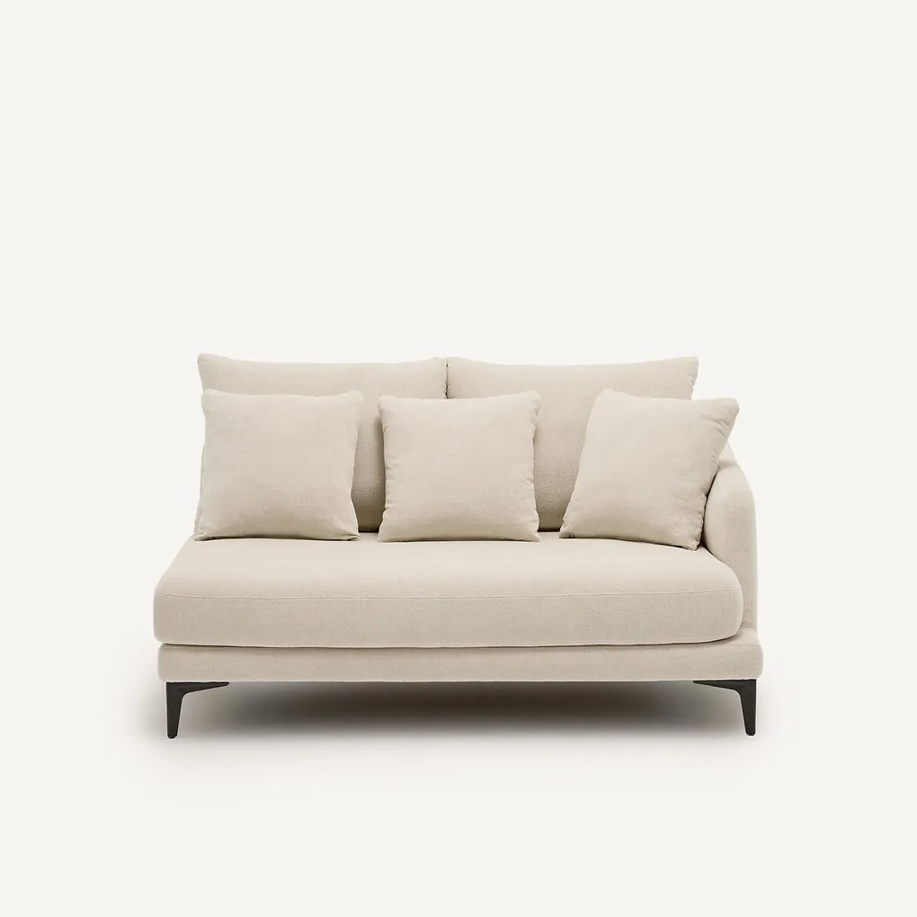 Halve bank van gevlochten polyester, 2-zit, MODERNISTE