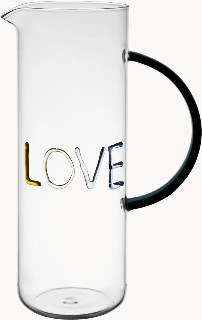 Borosilicaat glazen kan Love, 1 l