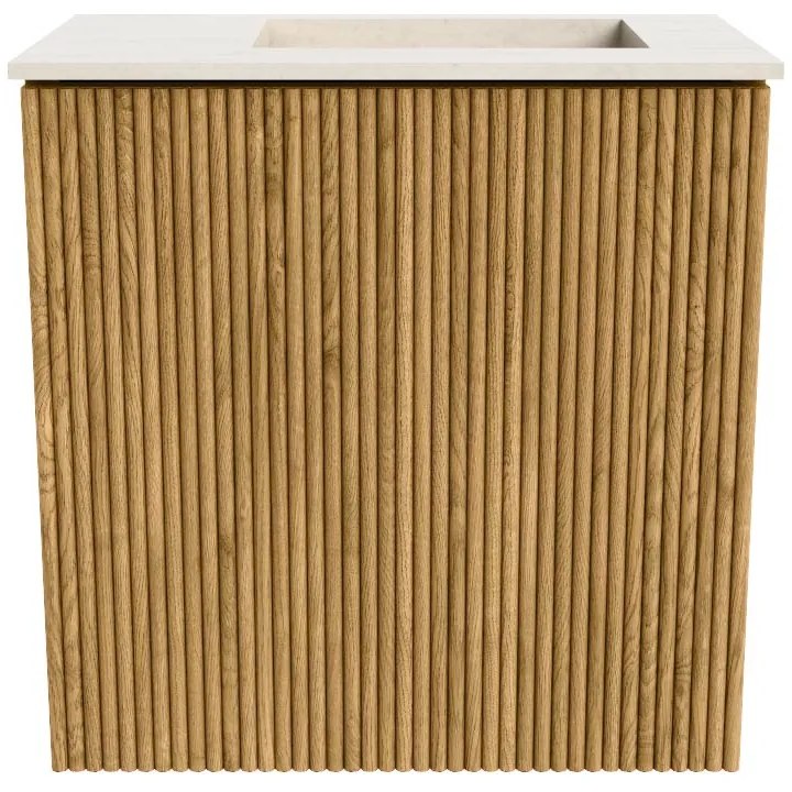 Mondiaz Joya DLux 40cm toiletmeubel oak met wastafel faye rechts 1 kraangat meli