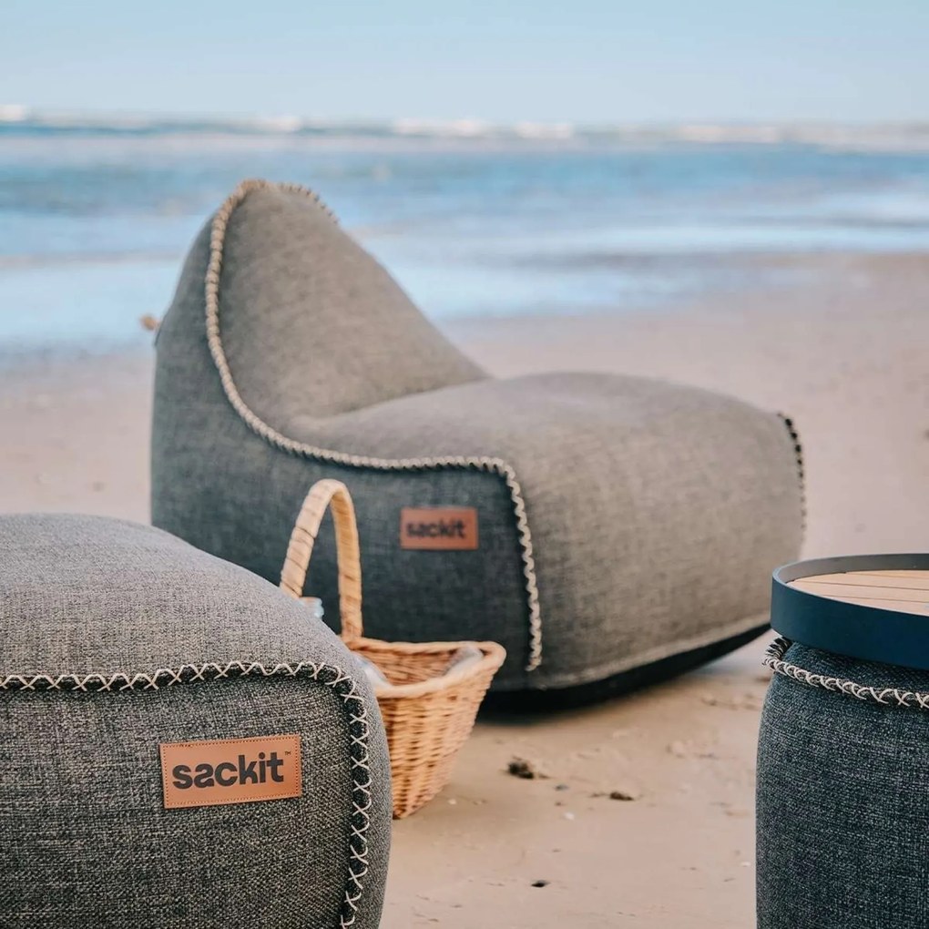 Cobana Lounge Stoel & Pouf Outdoor - Kirra Noir