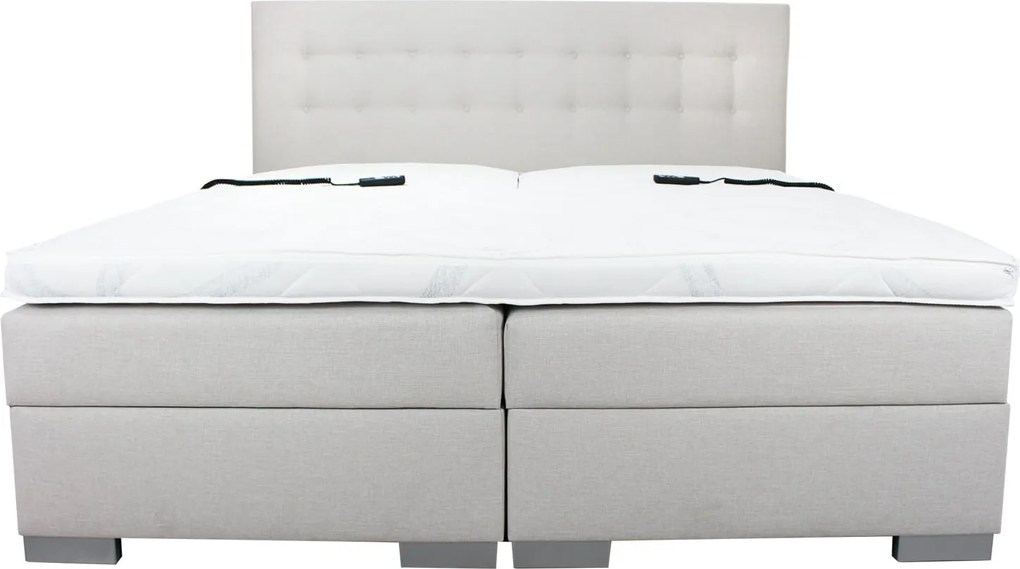 Elektrische Boxspring luxury Lissabon 200 x 220 cm (Beige)