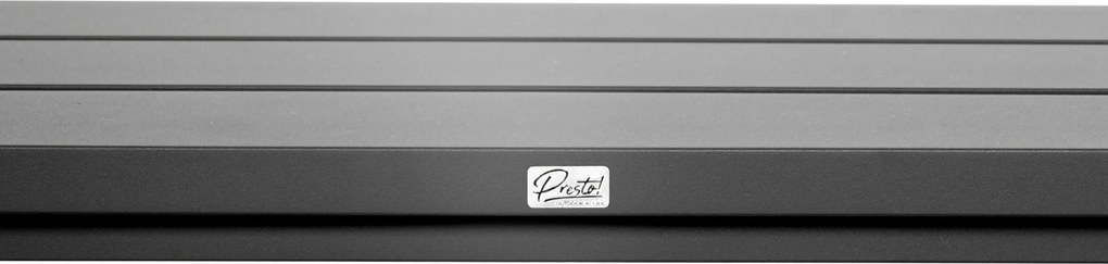 Tuinbank  aluminium 160 cm Aluminium Grijs-antraciet  Presto Crosano