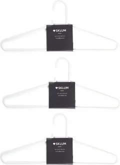 Set Van 6 Hangers Van Alham-staal Wit - Sklum