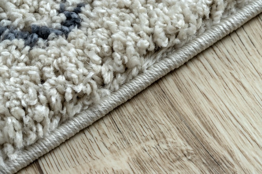 Tapijt BERBER AGADIR G0522 crème / grijskleuringrand ,  Barber , marokkaanse shaggy