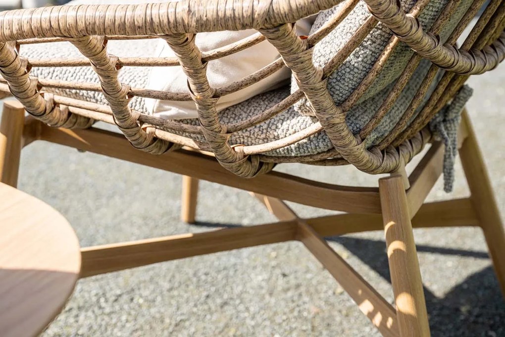 Castello loungestoel - Natural rotan - inclusief kussens OP=OP