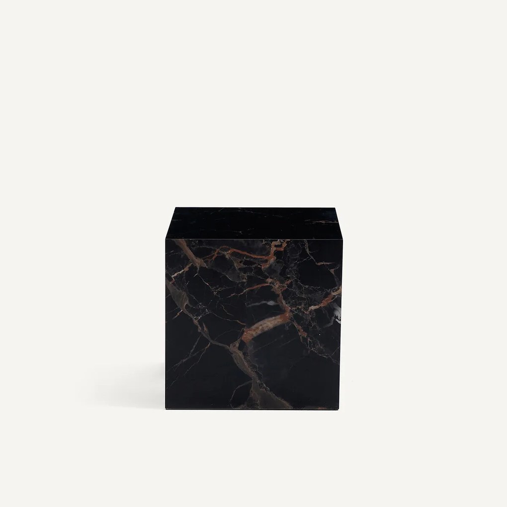 Bijzettafel van keramiek met marmereffect, ALCANA