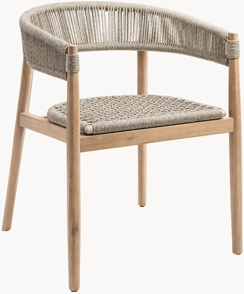 Tuinstoel Miara van acaciahout met armleuningen