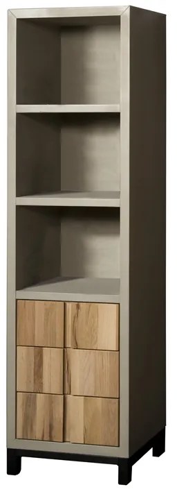 Tower Living Boekenkast Van Beton En Eiken Max - 50x40x180cm.