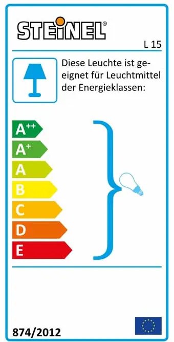 STEINEL 617813 Sensorlamp Buitenverlichting Steinel Sensor Buitenlamp L 15 zwart