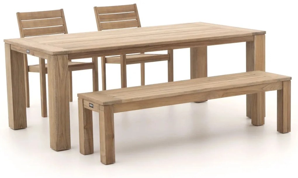 + 15% kassakorting | Diningset ROUGH  | 5 personen teakhout | Tuinset stapelbaar | 4-delig | Kees Smit Tuinmeubelen