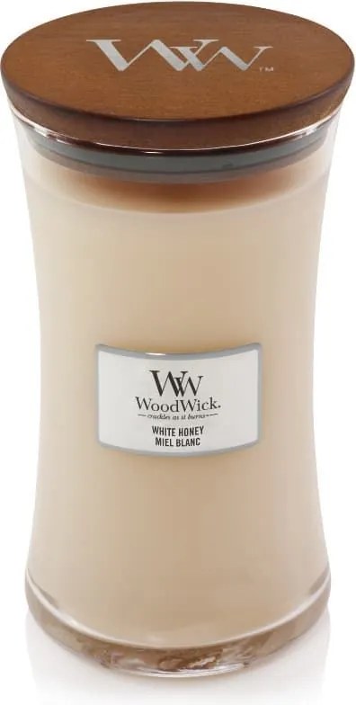 WoodWick geurkaars - Large Hourglass - White Honey