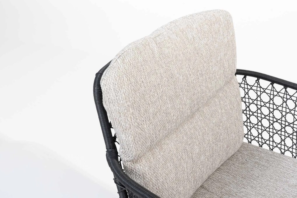 4 Seasons Outdoor Aprilla tuinset antraciet met Montana barrel shape tafel HPL slate antraciet 280 x 113 cm * Sale * Tuinset   antraciet weerbestendig