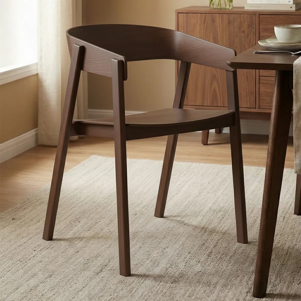 Walnoot Eetkamerstoel