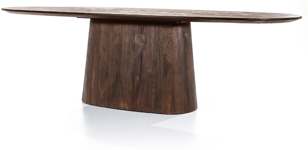 Eettafel Ovaal Donkerbruin 300 Cm - 300 X 110cm.