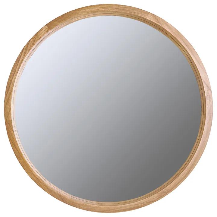 Spiegel rond met houten lijst - naturel - ø76 cm