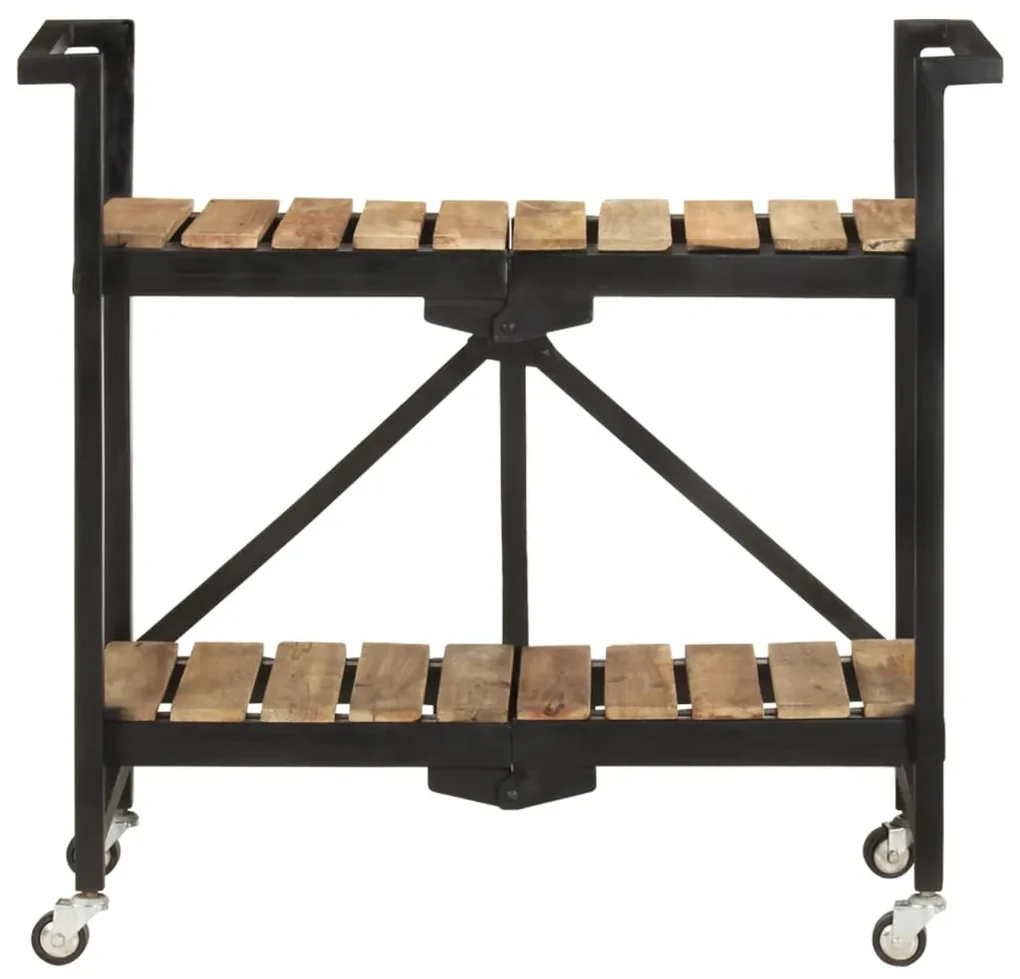 vidaXL Keukentrolley 87x36x81 cm massief mangohout