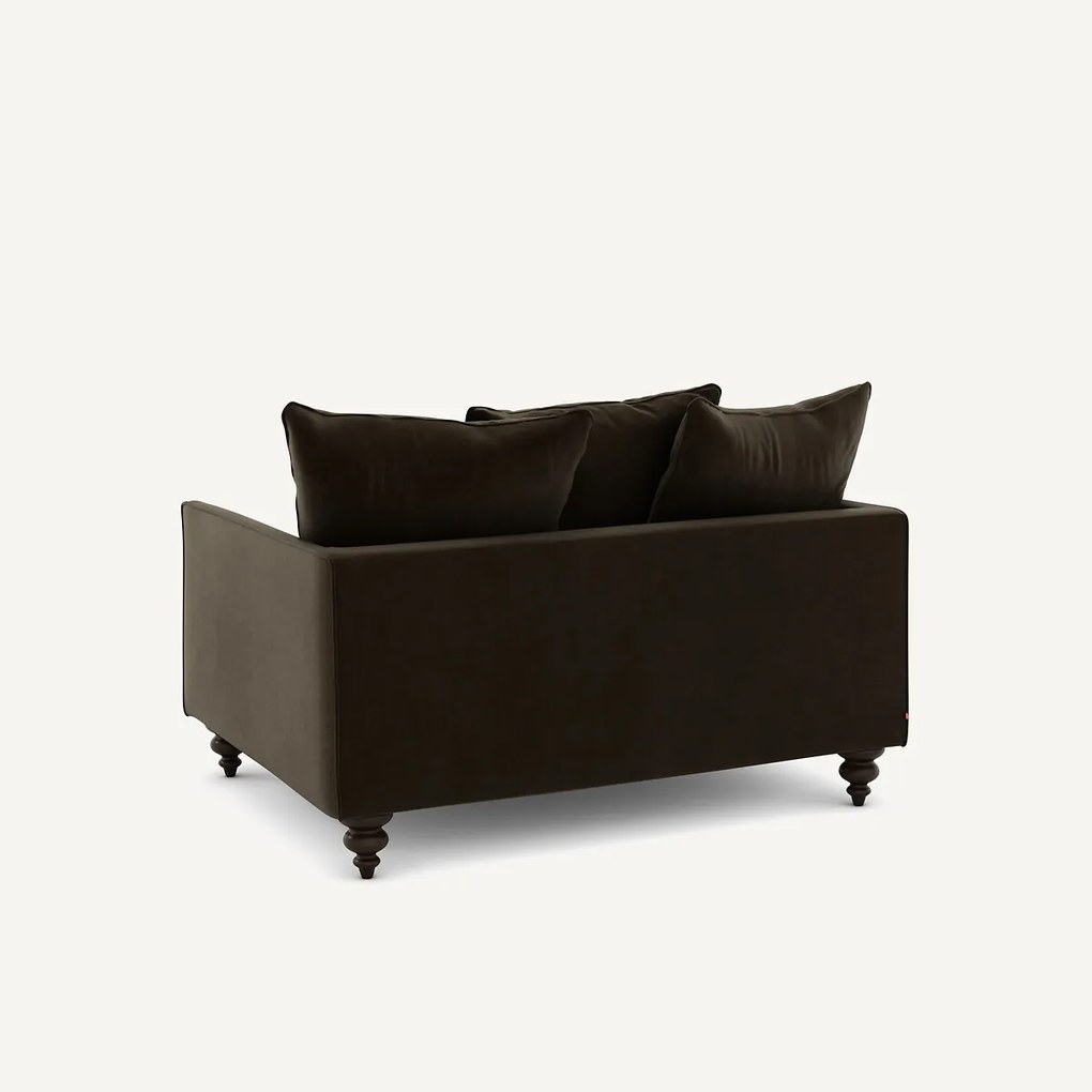 2-zits compact fluwelen zetel, Lazare