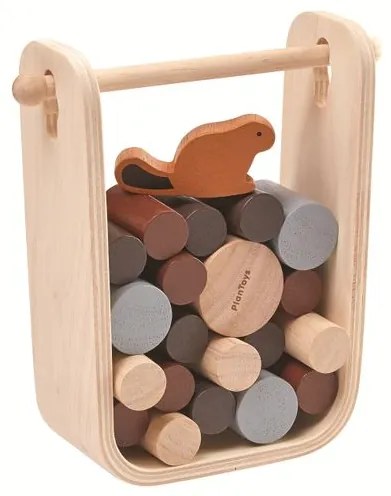 Spel bever en dam, hout, 3+