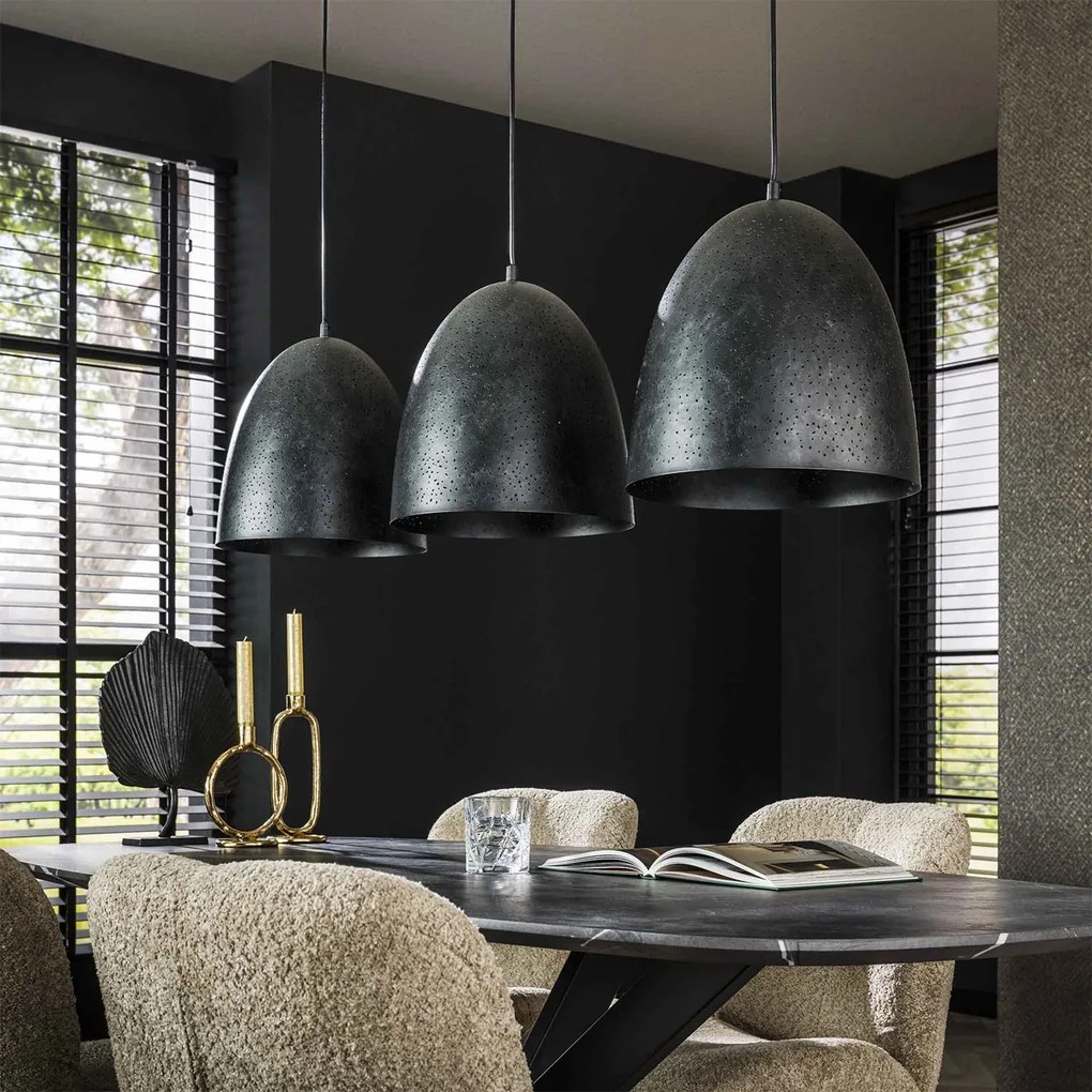 Eettafel Hanglamp 3 Lichts Charcoal