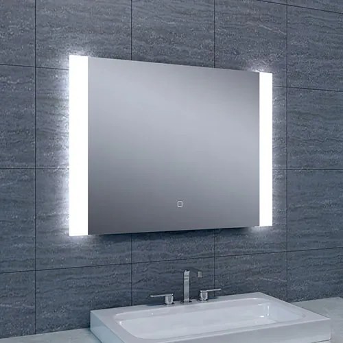 Badkamerspiegel Sunny 80x60cm Geintegreerde LED Verlichting Verwarming Anti Condens Touch Lichtschakelaar Dimbaar