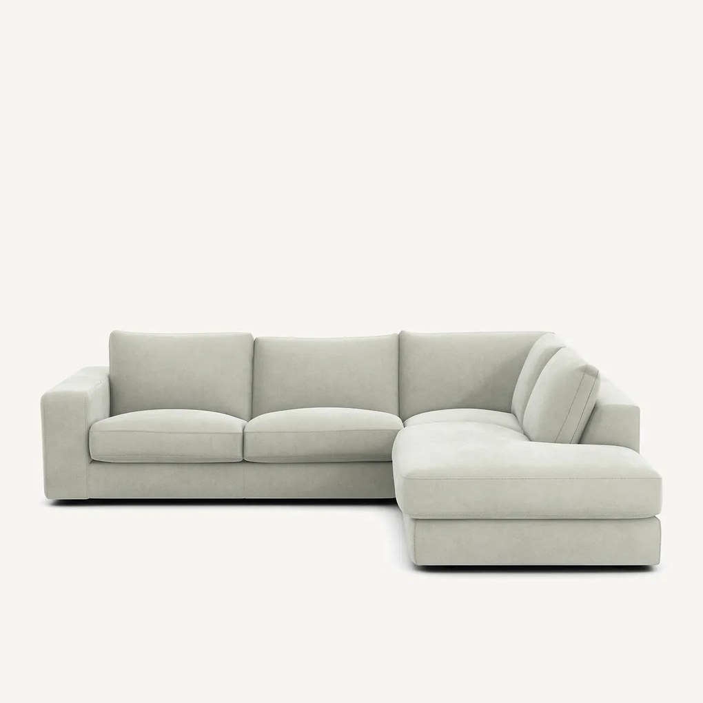 Hoekbank in stonewashed fluweel, SKANDER