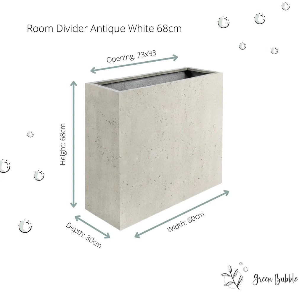 Grigio Room Divider Antique White