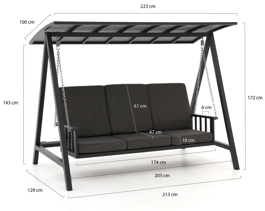 Manifesto Montalo schommelbank 213cm