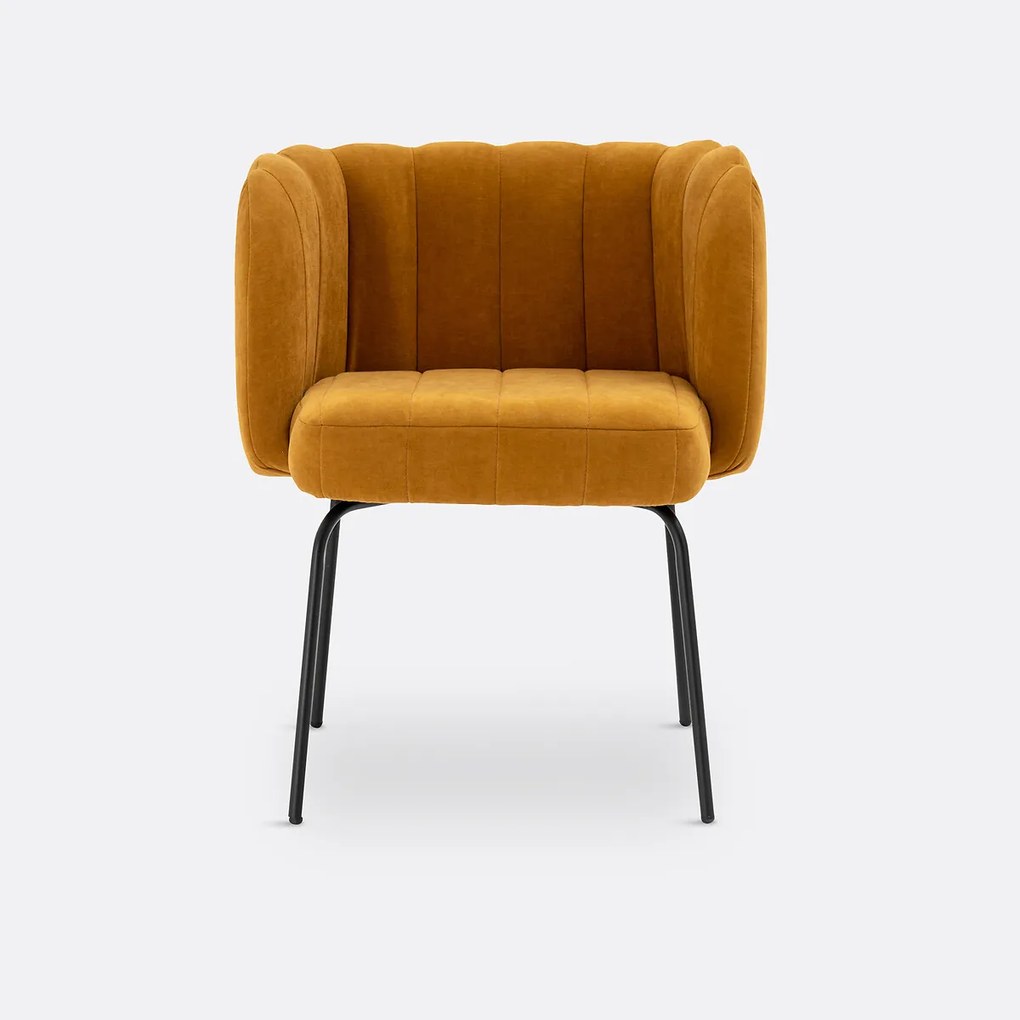 Tafelfauteuil in fluweel, Douna