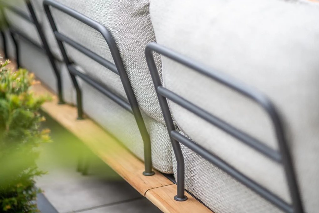 4 Seasons Outdoor Cucina Loungeset  Tuinbank    houtkleur weerbestendig