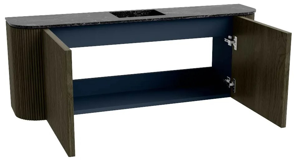 Mondiaz Joya DLux 115cm toiletmeubel ronding links/rechts shadow met wastafel faye midden zonder kraangat lava