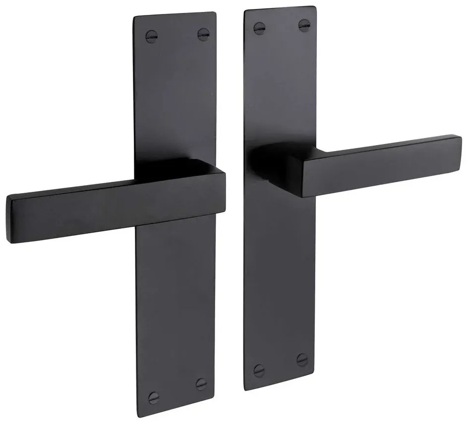 Deurklink Nova Op Schild In Zwart