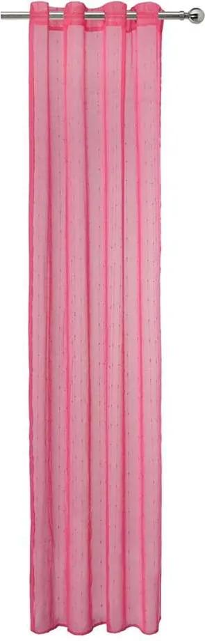 Gordijn Ynes - fel roze - 280x135 cm (1 stuk) - Leen Bakker