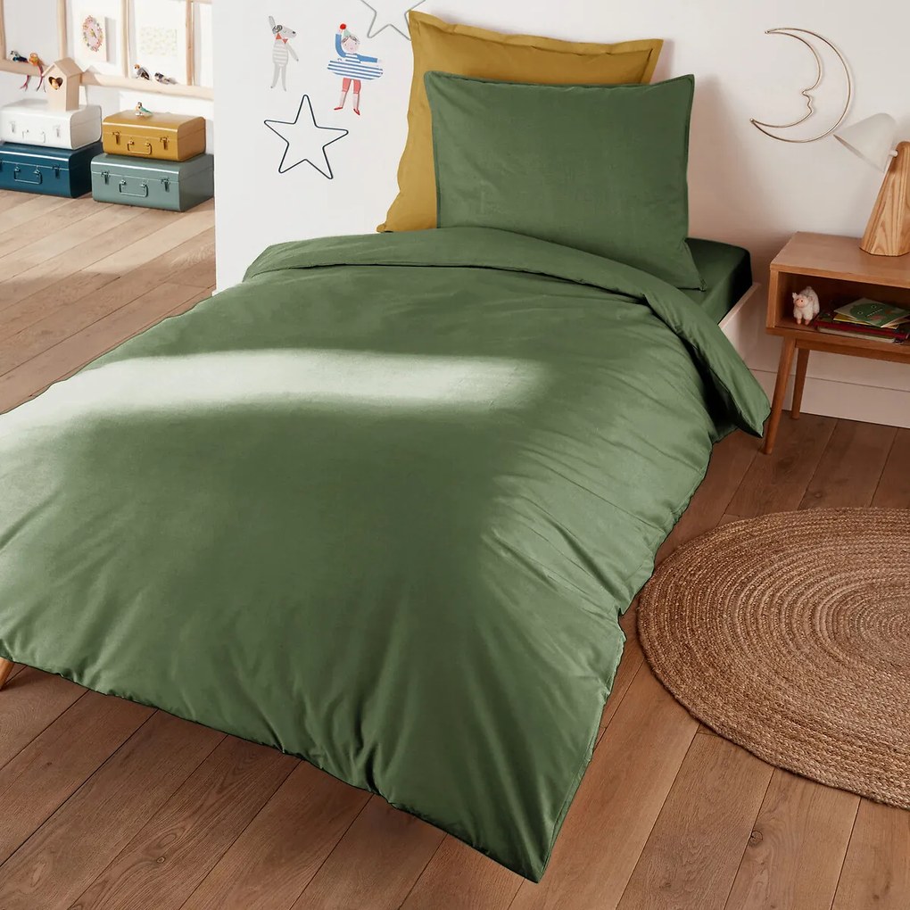 Dekbedovertrek in perkalkatoen, Scénario