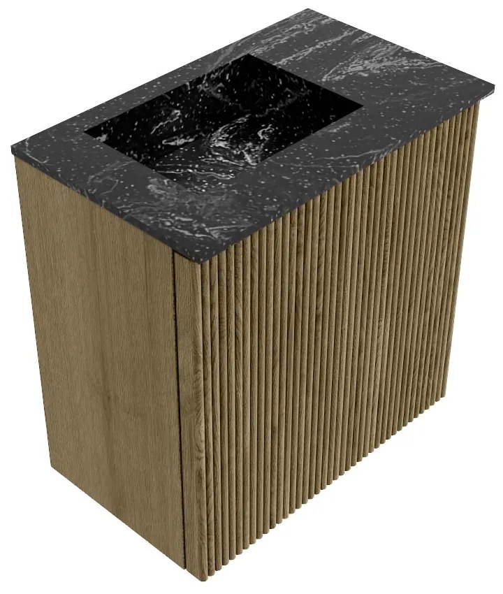 Mondiaz Joya DLux 40cm toiletmeubel dusk met wastafel faye links zonder kraangat lava