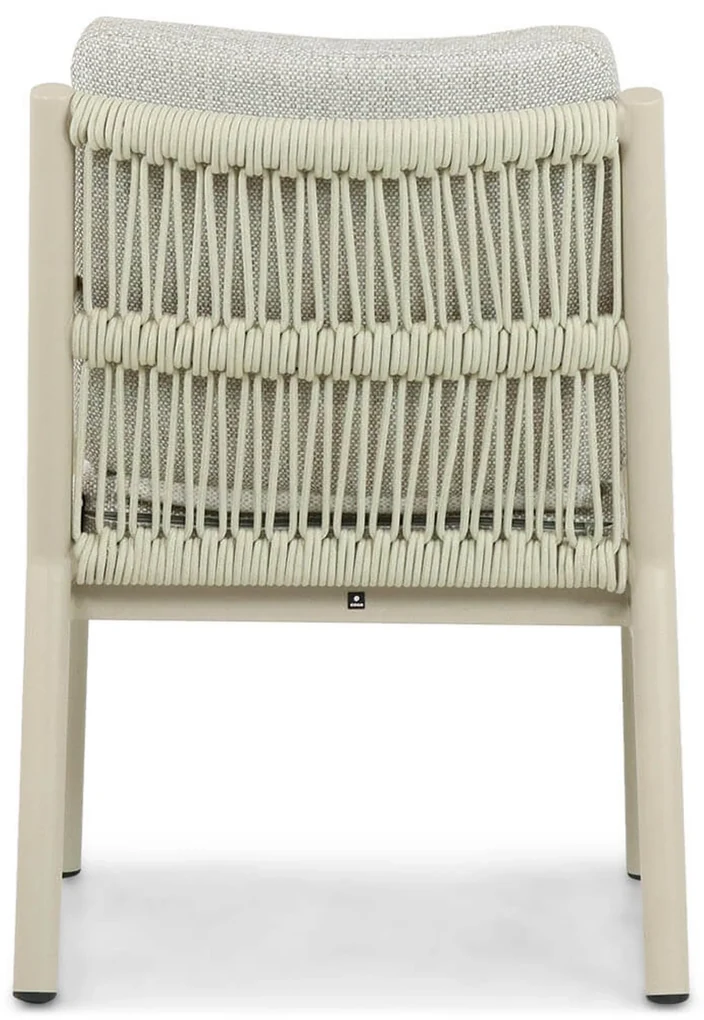 Tuinset 6 personen 240 cm Aluminium/rope Taupe Coco Sevilla/Brighton