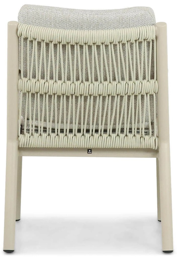 Tuinset Ronde Tuintafel 6 personen 180 cm Aluminium/Rope Taupe Coco Sevilla/Fungo