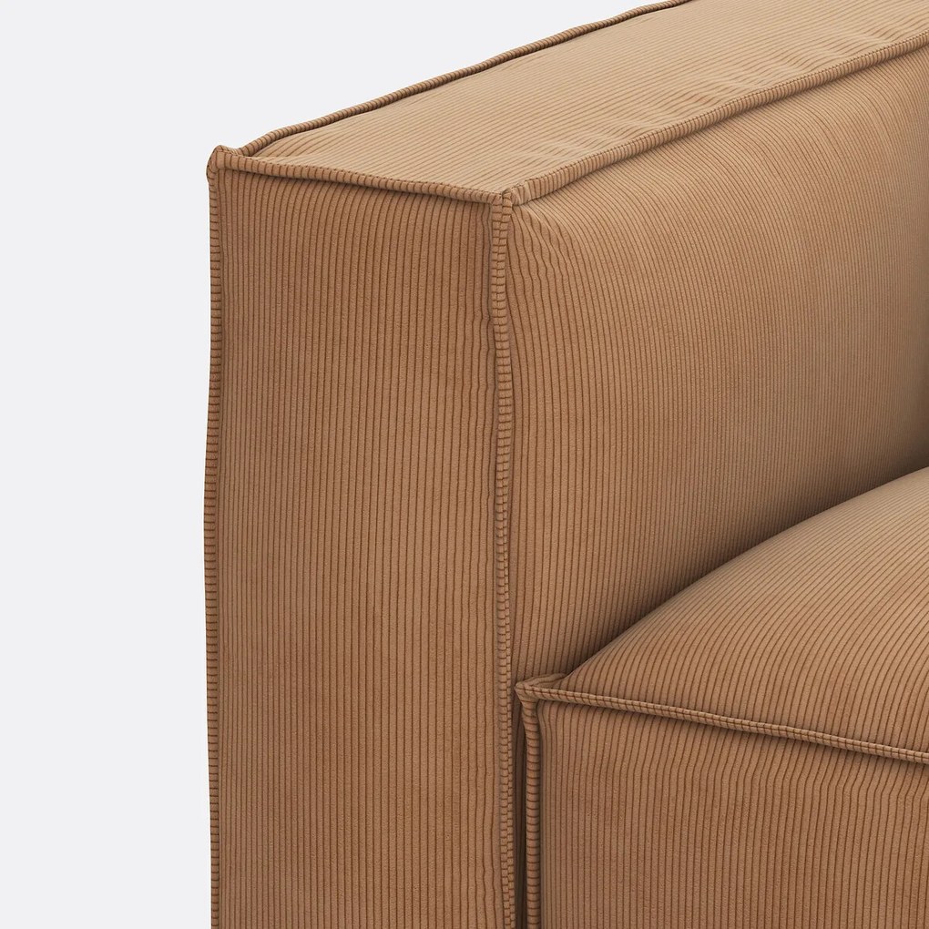 Modulaire bank, 2-zit, ribfluweel, Seven
