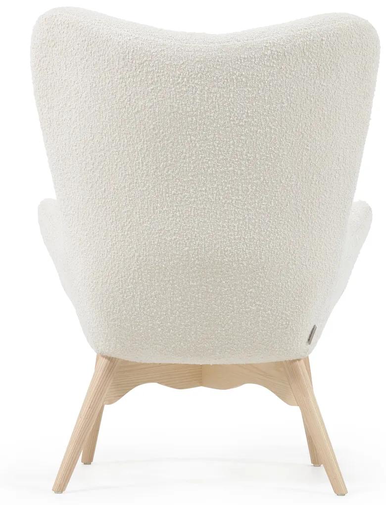 Kave Home Kody Oorfauteuil Wit Boucle