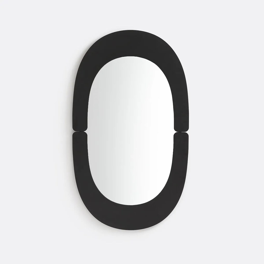 Ovale metalen spiegel Cory