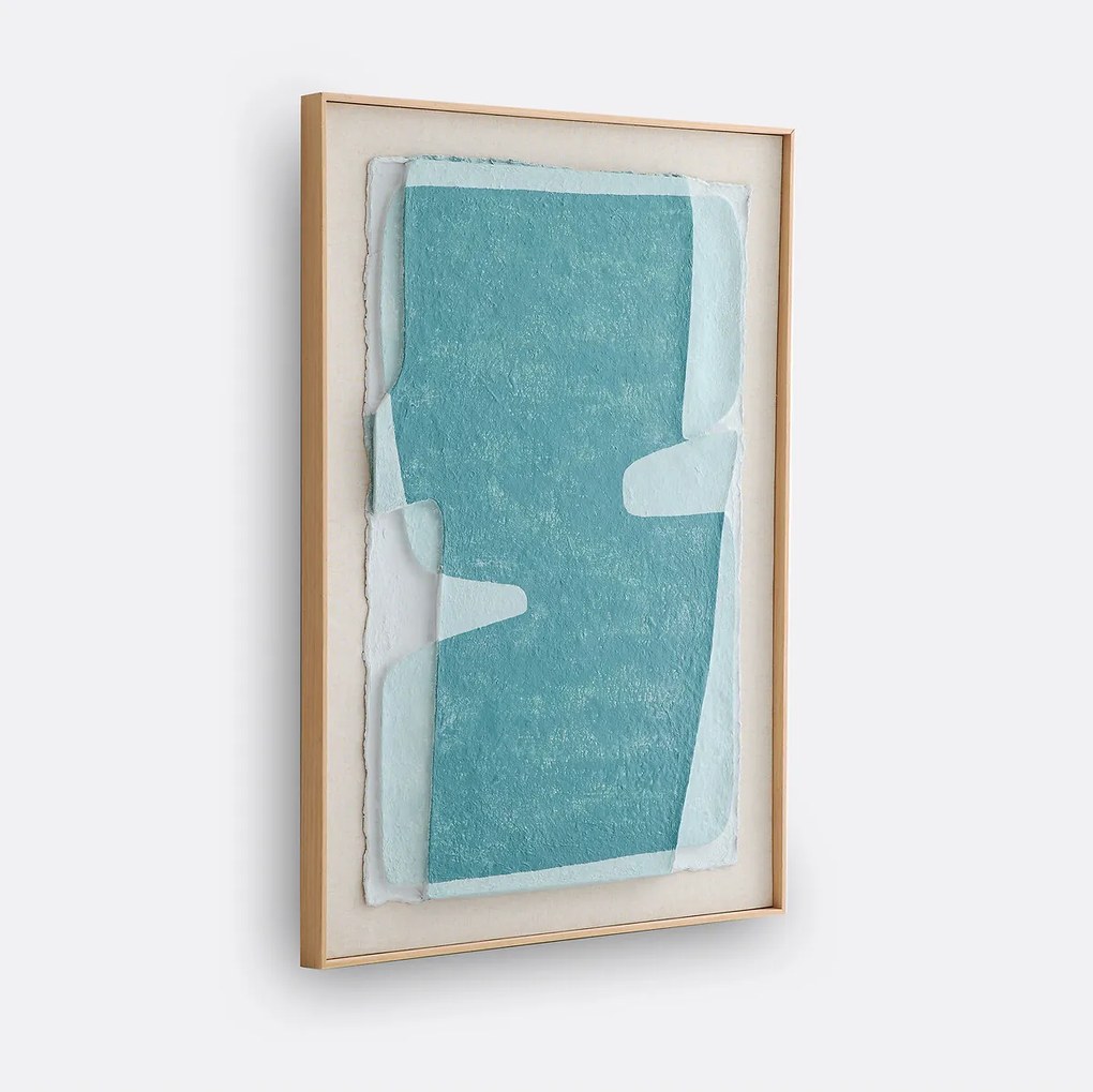 Wandkader, handgeschilderd op rijstpapier, CALDERA