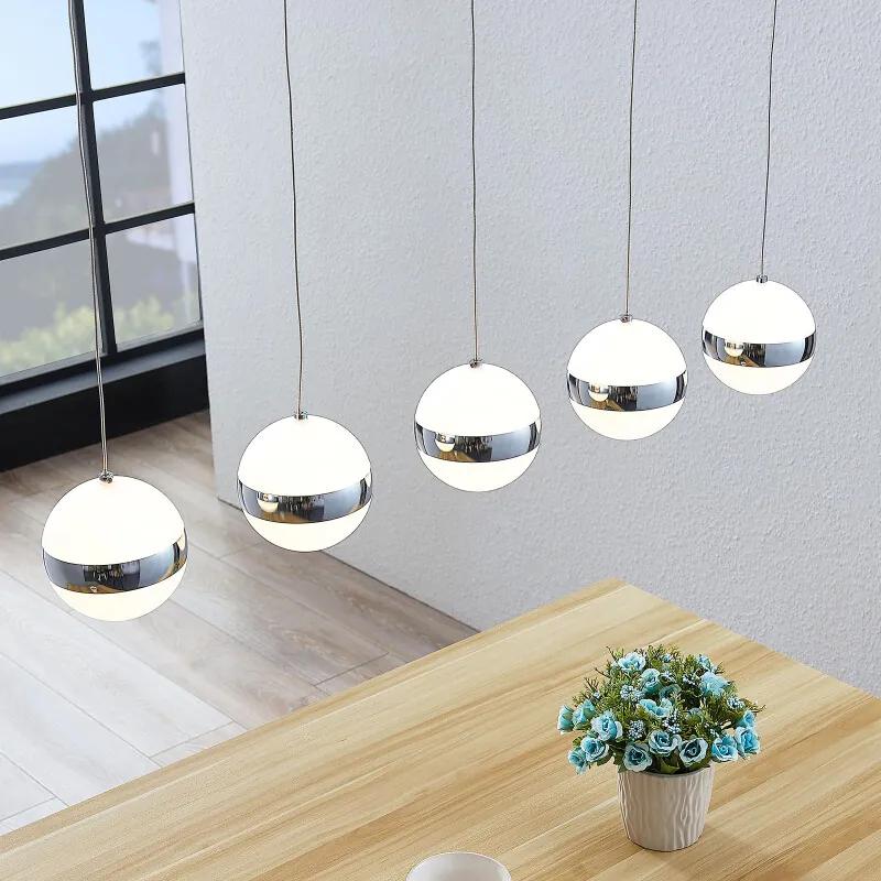 Maryte LED hanglamp, 5-lamps - lampen-24