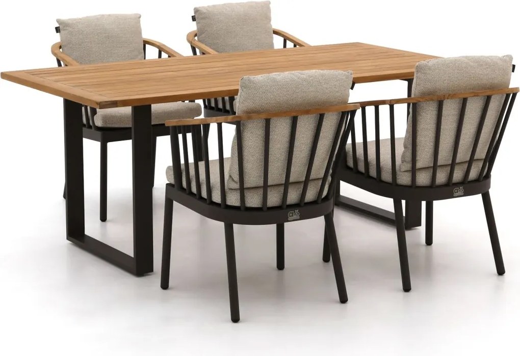 + 15% kassakorting | Diningset Apple Bee | 4 personen | Tuinset teakhout | 5-delig | Kees Smit Tuinmeubelen