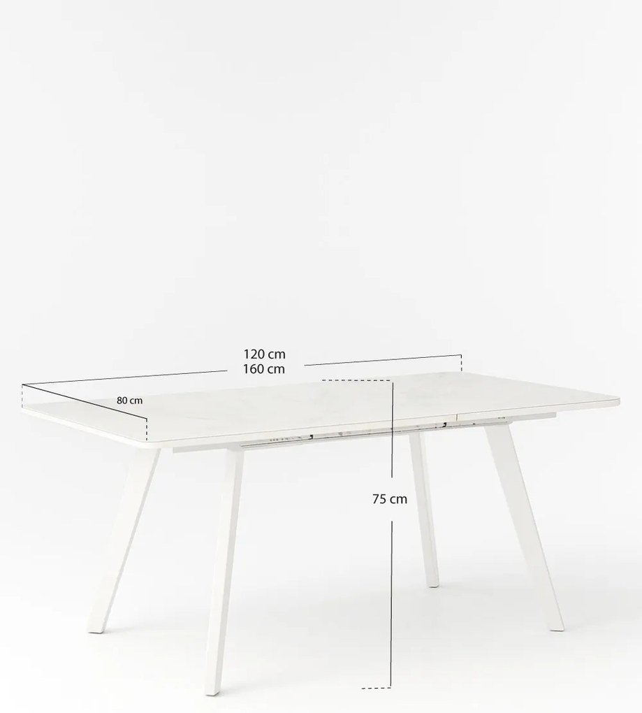 Vidbar uitschuifbare tafel