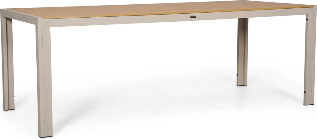 Tuinset 6 personen 210 cm Kunststof Zand/Beige Domani Furniture Alba/Creta