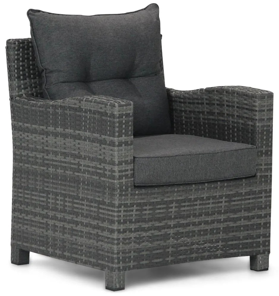 Stoel en Bank Loungeset 5 personen/6 personen/7 personen Wicker Grijs  Domani Furniture Beluga